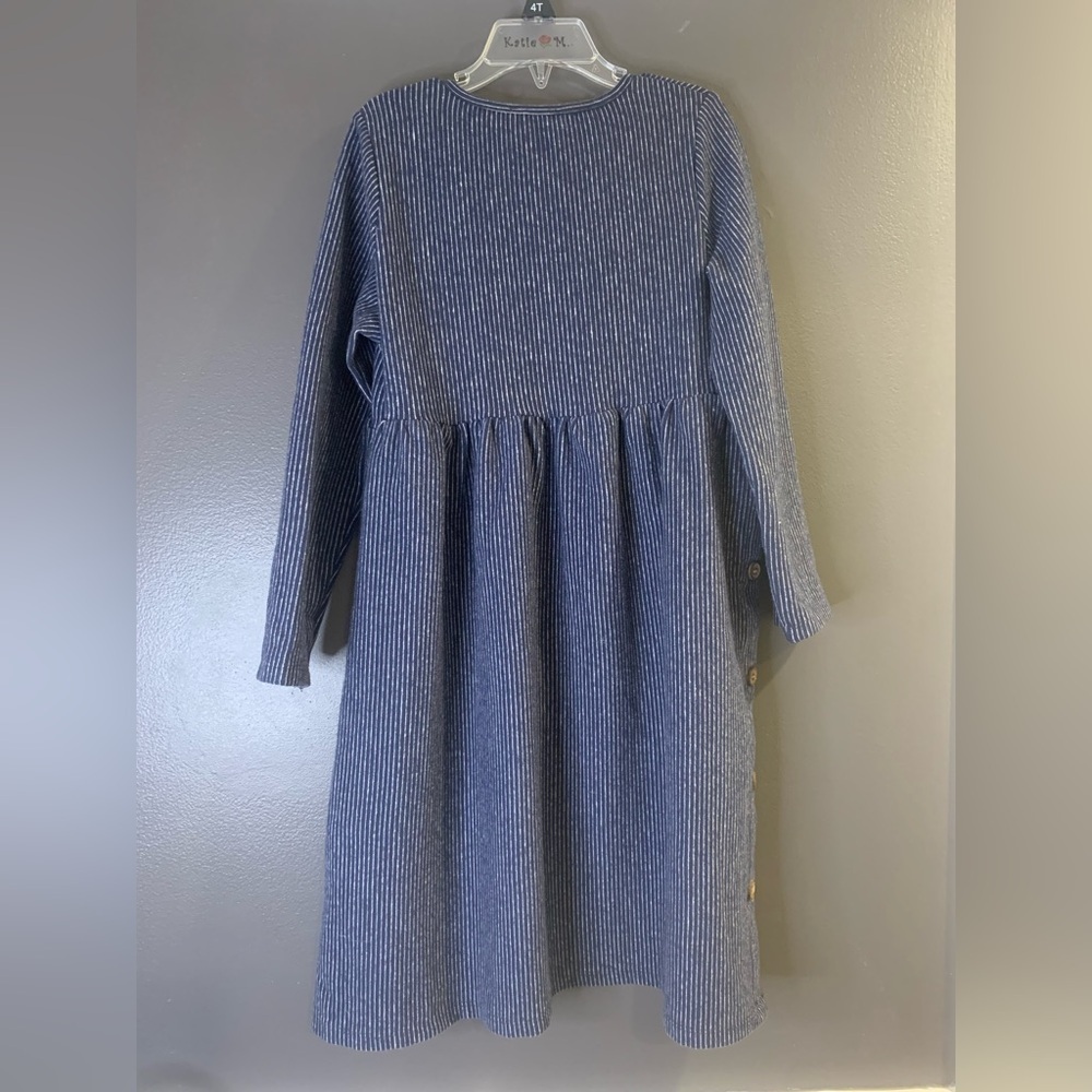 Vignette Madison Dress Blue Striped Kids Navy Dress size 8Y - Picture 4 of 5